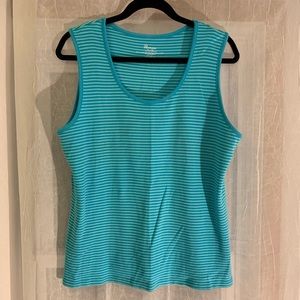 ✨ 2 /$15 ✨ Striped Penman’s Muscle Tee - Size XL